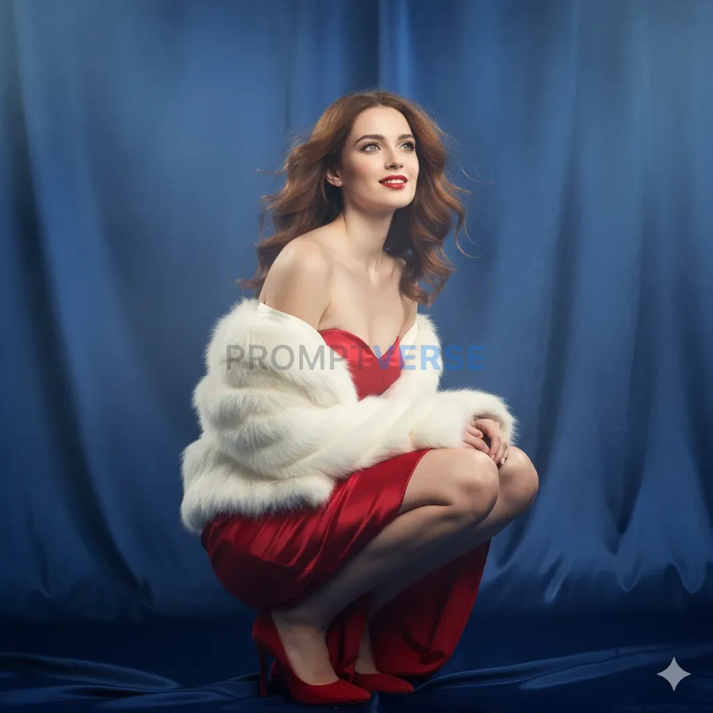 image is a high resolution full-hight vertical portrait, Sony A1 120mm lens, of a stylish lithe supermodel early 20's, deep bl - PromptVerse